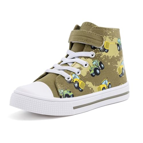 FUNCOO PLUS Jungen Mädchen Kinder Schuhe Canvas Sneaker Unisex Segeltuchschuhe Kinder Walking Schuhe Turnschuhe 32 von FUNCOO PLUS