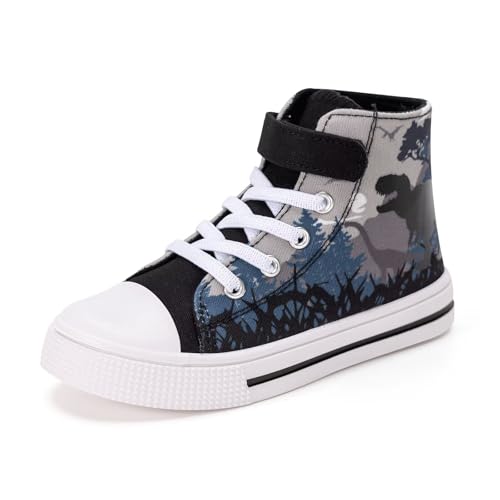 FUNCOO PLUS Jungen Mädchen Kinder Schuhe Canvas Sneaker Unisex Segeltuchschuhe Kinder Walking Schuhe Turnschuhe 34 von FUNCOO PLUS