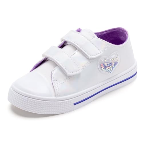 FUNCOO PLUS Jungen Mädchen Turnschuhe Kinder Canvas Sneaker Unisex Segeltuchschuhe Kinder Segeltuchschuhe Walking Schuhe 31 von FUNCOO PLUS