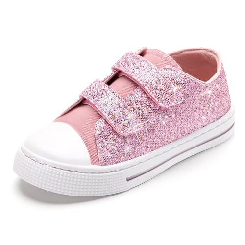 FUNCOO PLUS Jungen Mädchen Turnschuhe Kinder Canvas Sneaker Unisex Segeltuchschuhe Kinder Segeltuchschuhe Walking Schuhe 31 von FUNCOO PLUS