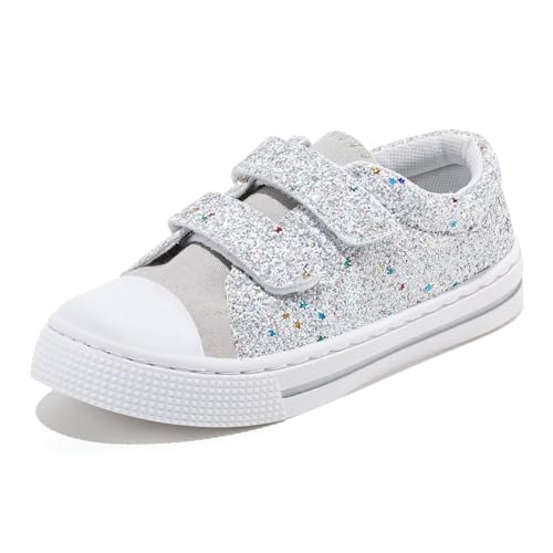 FUNCOO PLUS Jungen Mädchen Turnschuhe Kinder Canvas Sneaker Unisex Segeltuchschuhe Kinder Segeltuchschuhe Walking Schuhe 27 von FUNCOO PLUS