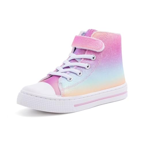 FUNCOO PLUS Jungen Mädchen Kinder Schuhe Canvas Sneaker Unisex Segeltuchschuhe Kinder Walking Schuhe Turnschuhe 31 von FUNCOO PLUS