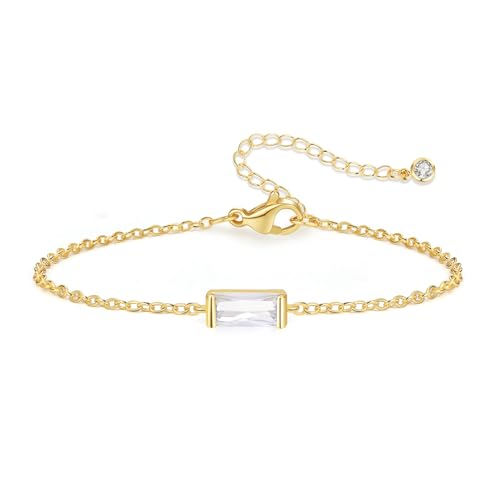 FUNEIA Geburtsstein Armband Damen 14k Gold Vergoldet Link Armkette Verstellbares Goldenes Charms für Armbänder Diamant Amethyst Rotes Citrin Wasserfest Schmuck Geschenk für Frauen Mädchen FUNEIA Geburtsstein Armband Damen 14k Gold Vergoldet Link Armkette Verstellbares Goldenes Charms für Armbänder Diamant Amethyst Rotes Citrin Wasserfest Schmuck Geschenk für Frauen Mädchen von FUNEIA