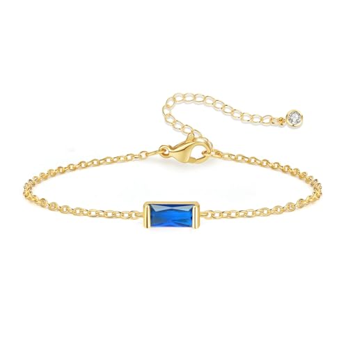 FUNEIA Geburtsstein Armband Damen 14k Gold Vergoldet Link Armkette Verstellbares Goldenes Charms für Armbänder Diamant Amethyst Rotes Citrin Wasserfest Schmuck Geschenk für Frauen Mädchen FUNEIA Geburtsstein Armband Damen 14k Gold Vergoldet Link Armkette Verstellbares Goldenes Charms für Armbänder Diamant Amethyst Rotes Citrin Wasserfest Schmuck Geschenk für Frauen Mädchen von FUNEIA
