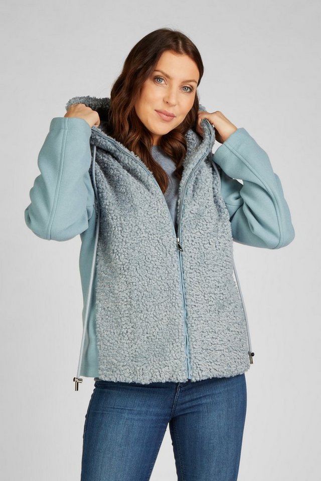 FUNK since 1776 Fellimitatjacke Kurzjacke im Curlylamm-Look mit Kapuze FUNK since 1776 Fellimitatjacke Kurzjacke im Curlylamm-Look mit Kapuze von FUNK since 1776