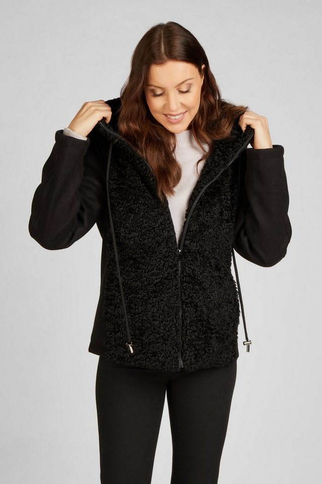 FUNK since 1776 Fellimitatjacke Kurzjacke im Curlylamm-Look mit Kapuze FUNK since 1776 Fellimitatjacke Kurzjacke im Curlylamm-Look mit Kapuze von FUNK since 1776