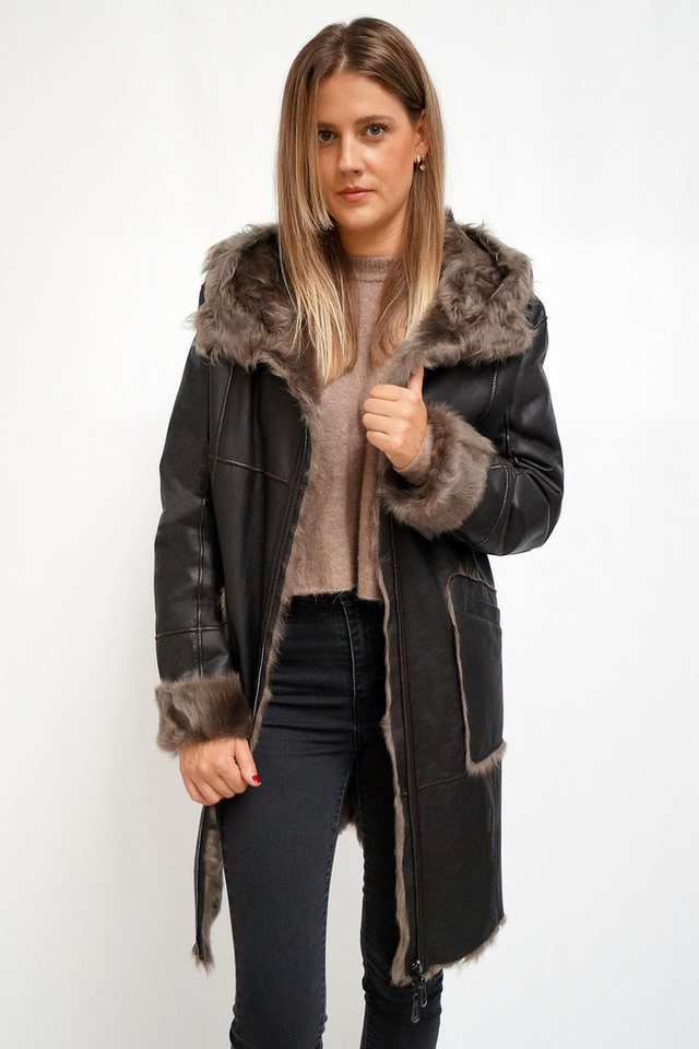 FUNK since 1776 Lederjacke lang, aus weichem leichtem Lammfell von FUNK since 1776