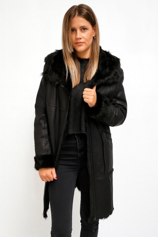 FUNK since 1776 Lederjacke lang, aus weichem leichtem Lammfell von FUNK since 1776