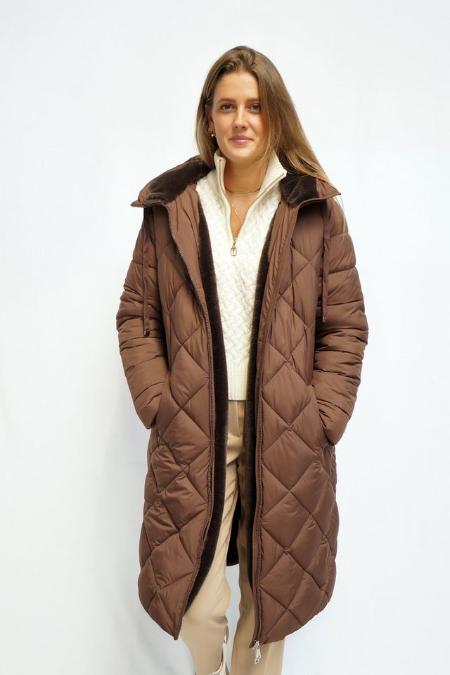 FUNK since 1776 Steppmantel mit Kapuze und kuscheligem Fellimitat von FUNK since 1776