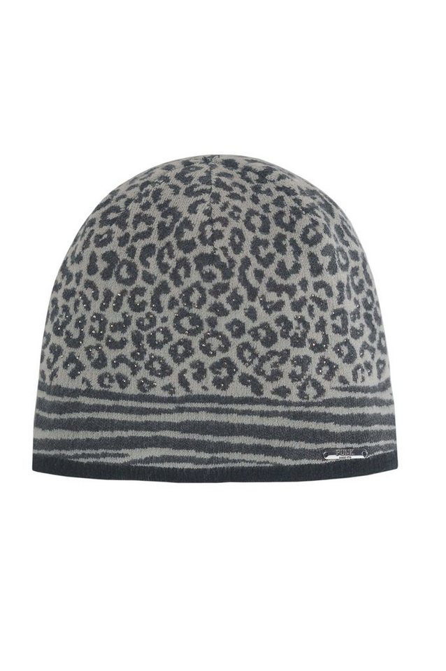 FUNK since 1776 Strickmütze im trendigem Leolook mit modischen Ziersteinen von FUNK since 1776