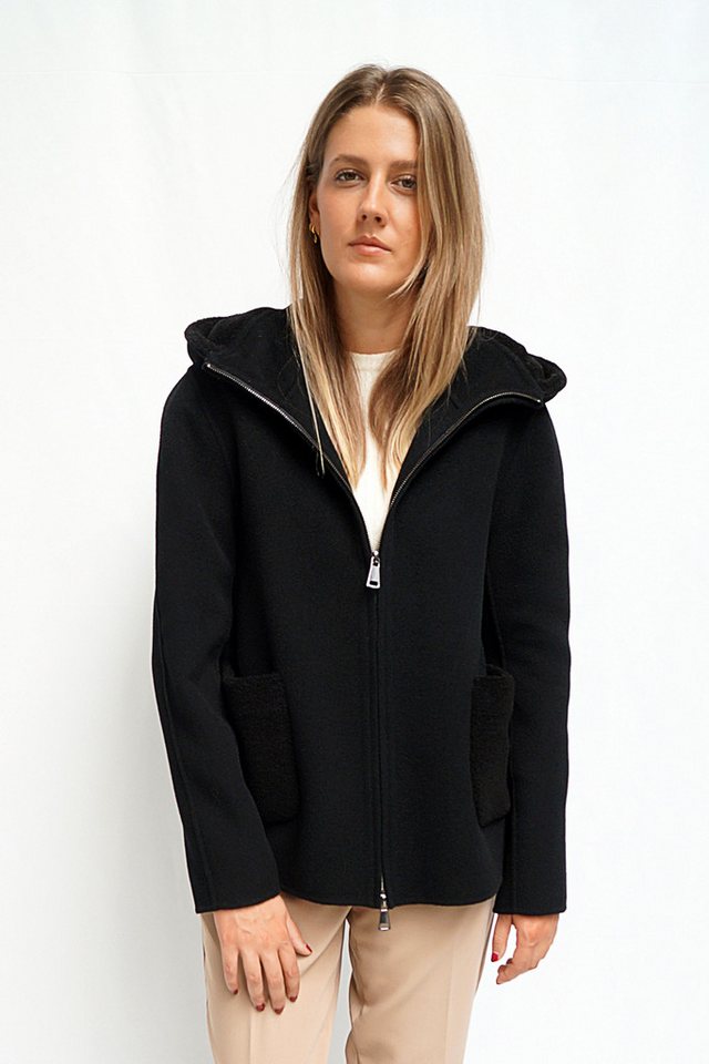 FUNK since 1776 Wolljacke Oversize mit großer Kapuze und aufgesetzten Taschen von FUNK since 1776