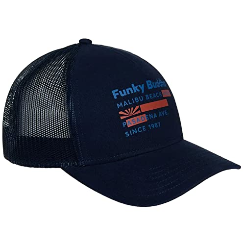 FUNKY BUDDHA Herren Logo Print Cap mit Mesh, navy, Einheitsgröße von FUNKY BUDDHA