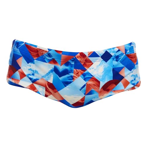 FUNKY TRUNKS Herren Badehose Schwimmhose Swimwear Trunks Big Swell, Farbe:Mehrfarbig, Artikel:-Big Swell, Größe:L von Funky Trunks