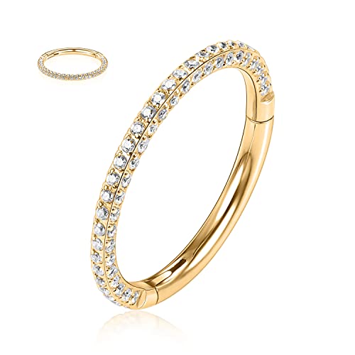 FUNLMO 16G Nase Conch Ring Chirurgenstahl Helix Conch Tragus Ohrringe Kreuz Herz Design Scharnier Segment Ring für Frauen Männer, Metall, Stahl, Zirkon, Autre FUNLMO 16G Nase Conch Ring Chirurgenstahl Helix Conch Tragus Ohrringe Kreuz Herz Design Scharnier Segment Ring für Frauen Männer, Metall, Stahl, Zirkon, Autre von FUNLMO