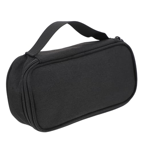 FUNNETOYU 1 Stück Zahnbürsten Aufbewahrungstasche und Kabel Organizer für Powerbank und Elektronik Zubehör Schwarz Praktische Reisetasche für Earphones und Datenkabel von FUNNETOYU