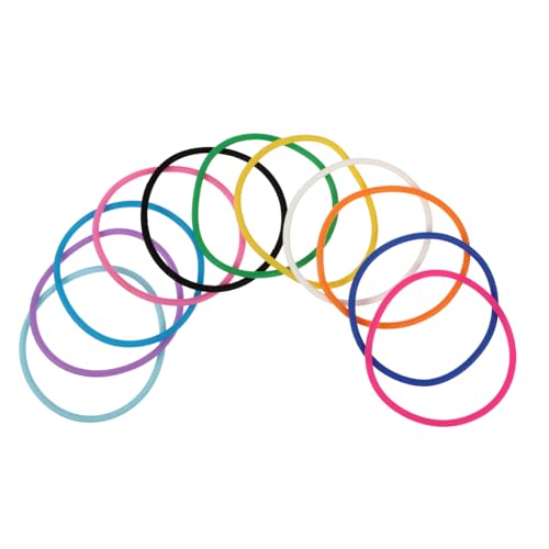 FUNNETOYU 10 Stück Teiliges Bunte Silikon Jelly Armbänder Weiche Dehnbare Gummi Wristbands Hautfreundlich Bequem für Damen Herren und Modisches Accessoire für Partys und Alltag von FUNNETOYU