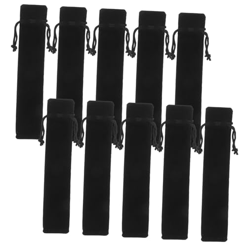 FUNNETOYU Samt-Organizer Für Füllfederhalter Stifthülle Tasche Für Damen Und Herren Bleistifttasche Für Schule Und Büro Stifthaltertasche Mit Kordelzug von FUNNETOYU