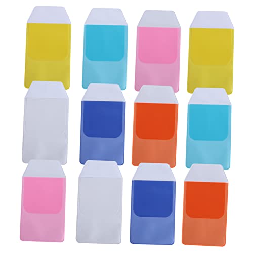 FUNNETOYU 12 Stück Teiliges PVC Stiftetui Farbige wasserdichte Pen Organizer Taschen für Ärzte und Pflegepersonal Praktische Kompakte Federmäppchen für Büro und Alltag Leicht zu Reinigen von FUNNETOYU