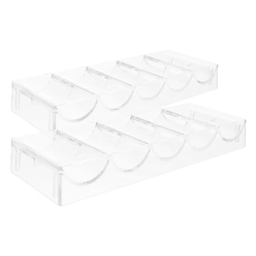 FUNNETOYU 2 Stück Chipbox Dis Machine Pfannendeckel Organizer Kartenchips Spiel Küchen Aufbewahrungsregal Pokerhalter Professioneller Chipkoffer Tragbarer Chipkoffer von FUNNETOYU