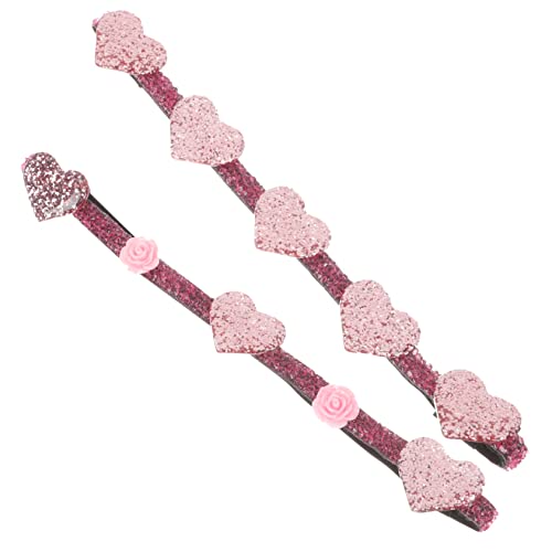 FUNNETOYU 2 Stück Damen Herz Haarschmuck Süßes Valentinstag Haarband Party Kopfschmuck für Frauen Vielseitig Einsetzbar für Festivals und Besondere Anlässe von FUNNETOYU