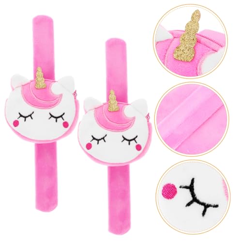 FUNNETOYU 2stücke Einhorn-schlagarmbänder Für Junge Mädchen Slap Bands Mit Druckknopf Partygeschenke Für Geburtstage Weihnachten Mottopartys Tragbar Am Handgelenk Anhänger von FUNNETOYU