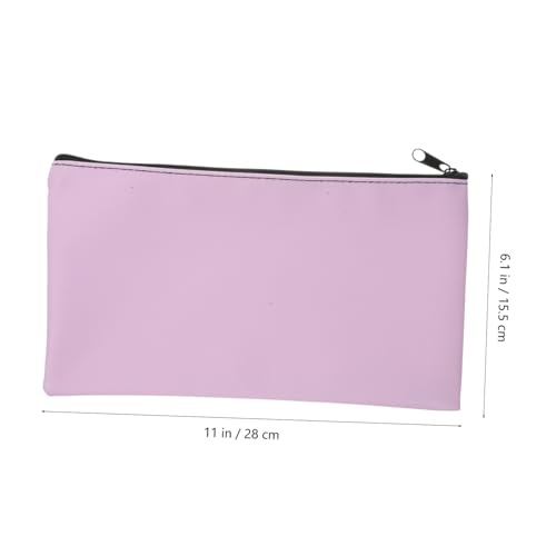 FUNNETOYU 2 Stück PU Kunstleder Geldtasche mit Reißverschluss Große Kapazität Geldbeutel für Bargeld Quittungen Dokumente Multifunktionaler Organizer für Bank Schule Büro und Alltag von FUNNETOYU