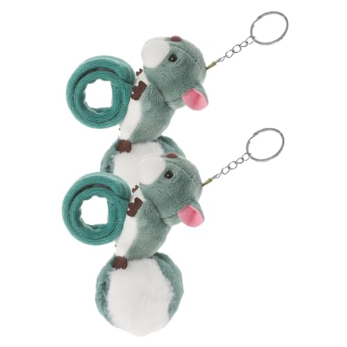 FUNNETOYU 2 Stück Plüsch Klatscharmband Eichhörnchen Weiches Kuscheltier Snap Armband für Bequemes Langlebiges mit Premium Plüsch für und Alltag von FUNNETOYU