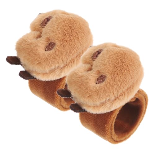 FUNNETOYU 2 Stück Plüsch Schnapparmband Niedliches Capybara Slap Wristband Weiches Armband Party Leicht Tragbar und Komfortabel FUNNETOYU 2 Stück Plüsch Schnapparmband Niedliches Capybara Slap Wristband Weiches Armband Party Leicht Tragbar und Komfortabel von FUNNETOYU