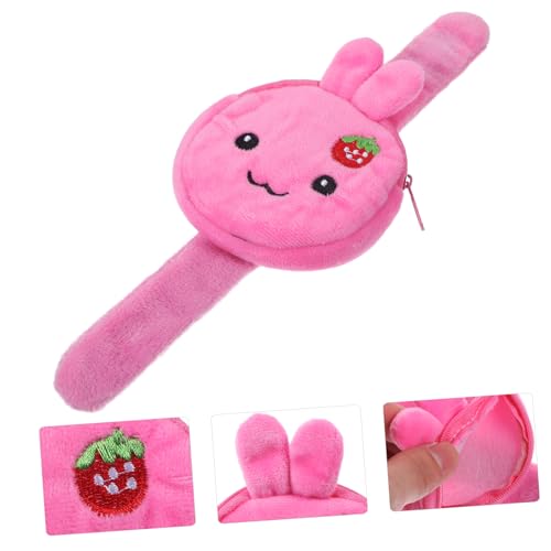 FUNNETOYU 2 Stück Slap Armbänder mit Niedlicher Hasenoptik Multifunktionale Party Armbänder und Kleine Geldbörsen aus Weichem Praktisch für Mädchen und Jungen als Partybeutel und von FUNNETOYU