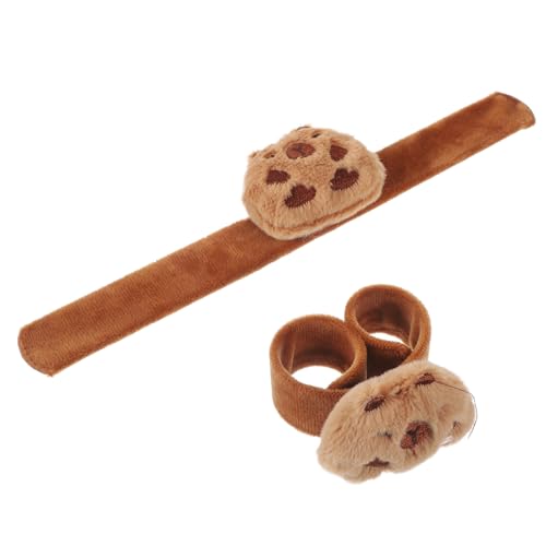 FUNNETOYU 2 Stück Teiliges Plüsch Tier Schnapparmband Weiches Kapibara Niedliches Armband für Party Mitgebsel Leichte Langlebige und Sichere Stofftier Schlagarmbänder für Jungen und Mädchen von FUNNETOYU