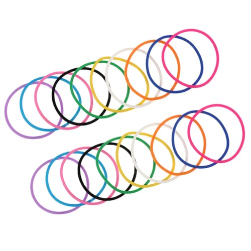 FUNNETOYU 20 Stück Teiliges Buntes Elastisch Dehnbar Leichtes Partyarmband für Damen Herren Outdoor handgelenksschmuck Komfortabel Hautfreundlich Modisch von FUNNETOYU