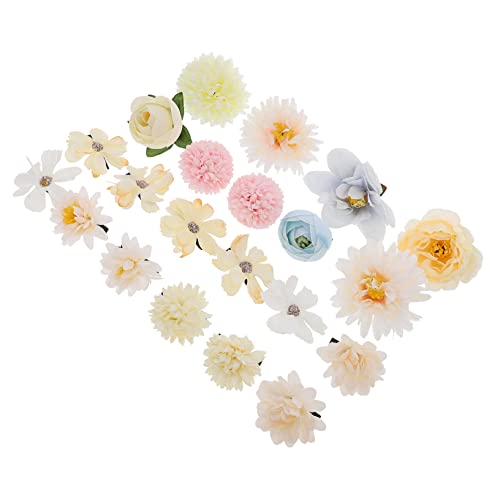 FUNNETOYU 21 Stück Blumen Haarklammern Set für Frauen Mädchen und Kleinkinder Haaraccessoires für Hochzeiten Partys und Alltag Langlebig und Anpassbar an Verschiedene Outfits von FUNNETOYU