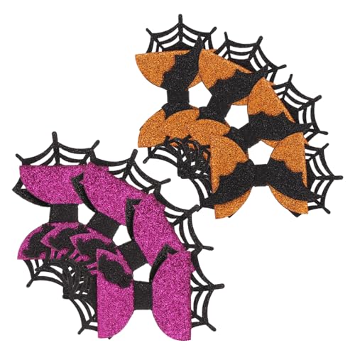 FUNNETOYU 4 Paare Halloween Haarclips für Frauen Wiederverwendbare Fledermaus Haarspangen Vielseitige Partyaccessoires für Halloween Kostüm und Festtagsdekoration von FUNNETOYU