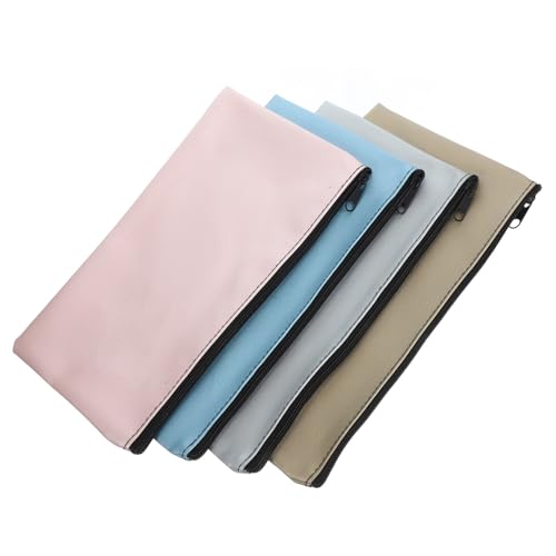 FUNNETOYU 4 Stück Aufbewahrungstasche Erhalten Beutel Kasse Taschen Geldbrieftasche Brieftasche Mit Geldumschlag Veranstalter Überprüfen Dienstprogramm Tragbar Pu FUNNETOYU 4 Stück Aufbewahrungstasche Erhalten Beutel Kasse Taschen Geldbrieftasche Brieftasche Mit Geldumschlag Veranstalter Überprüfen Dienstprogramm Tragbar Pu von FUNNETOYU