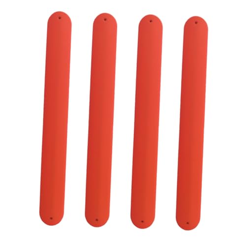 FUNNETOYU 4 Stück Teiliges Bunte Silikon Slap Bracelets für Flexibles Hautfreundliches Knickarmband für Party Festival und von FUNNETOYU