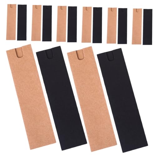 FUNNETOYU 40 Stück Teiliges Papier Stiftetui aus Robustem Papier Einzeln Faltbare Federtasche für Kugelschreiber und Füllfederhalter Nachhaltiger Pen Holder für Schule Büro und Uni von FUNNETOYU