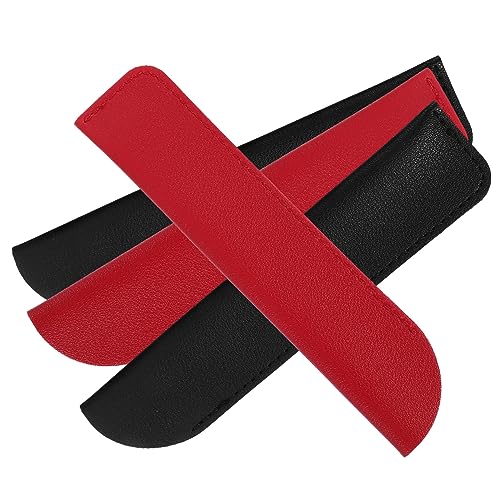 FUNNETOYU 4stücke Stifthülle Aus Leder Kugelschreibertasche Stifthalterhülle Robust Und Langlebig Schützt Stifte Vor Kratzern Und Schmutz Und Praktisch Für Kosmetikstifte von FUNNETOYU