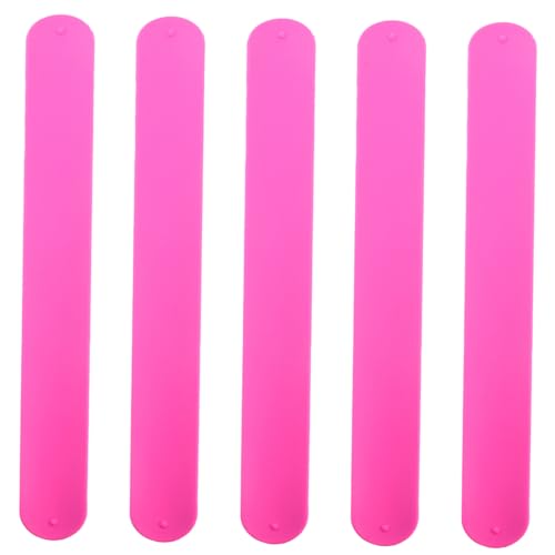 FUNNETOYU 5 Stück Silikon Schnapparmbänder Armbänder Leichte Slap Wristbands als Mitgebsel für Kindergeburtstag Schulveranstaltungen Spielpreise von FUNNETOYU