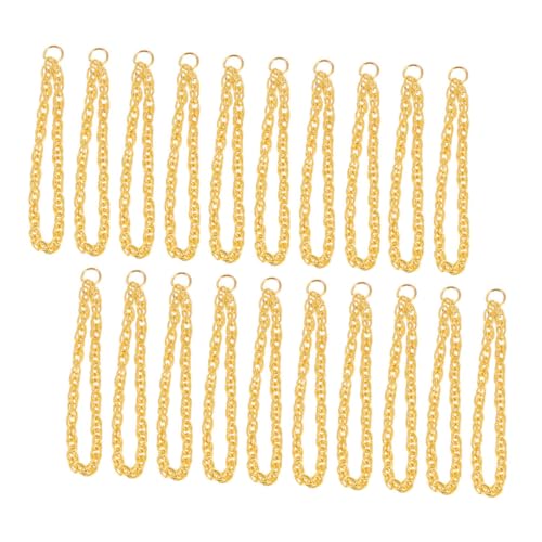 FUNNETOYU 50 Stück Teiliges Puppenschmuck Mini Halsketten für Puppen Bunte Schmuckketten Kleine Dekorative Halsketten für Puppenbekleidung Modisch und Detailreich Gestaltet von FUNNETOYU