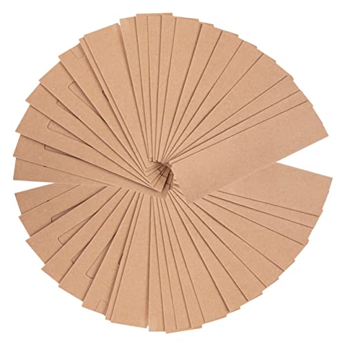 FUNNETOYU 50Stücke Geschenkpapier Stiftbeutel aus Kraftpapier für Büro und Zuhause Stabiler Stifthalter Verpackung für Kugelschreiber und Bleistifte für von FUNNETOYU