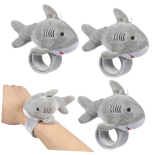 FUNNETOYU 6 Stück Plüsch Slap Armbänder mit Motiv Weiche Slap Bracelets Kinderarmbänder Sichere Meerestier Dekoration für Kindergeburtstag und Partygeschenke von FUNNETOYU