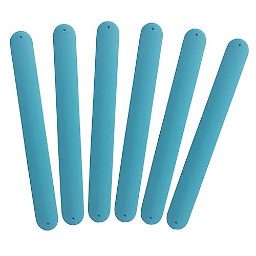 FUNNETOYU 6 Stück Silikon Slap Armbänder Bunte Handgelenk Bänder für Kindergeburtstagsfeiern Kreative Bastelideen Strapazierfähig für Jung und Alt Geeignet von FUNNETOYU