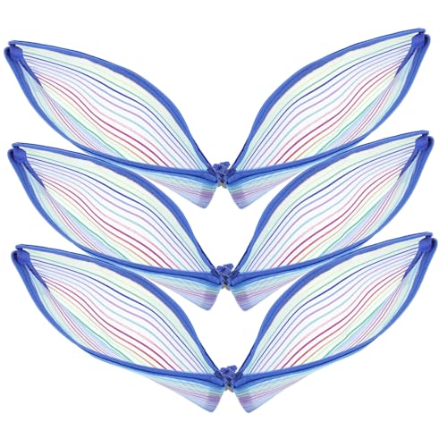 FUNNETOYU 6 Stück Teiliges Geldbeutel mit Reißverschluss Robuste Aufbewahrungstaschen für Bargeld Quittungen und Stifte Farbenfrohe Langlebige Geldbeutel für Alltag Schule und Büro von FUNNETOYU