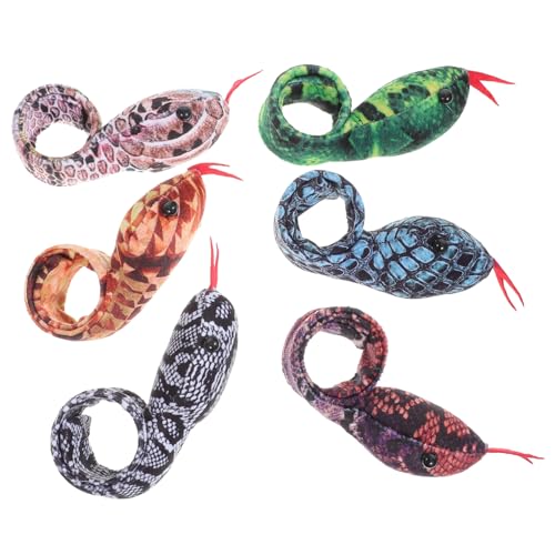 FUNNETOYU 6 Stück Teiliges Schlangen Slap Armband Partyzubehör Wiederverwendbar Sicher Leicht zu Tragen für Erwachsene Jugendliche Jungen Mädchen von FUNNETOYU