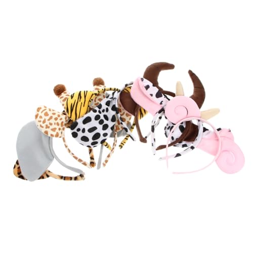 FUNNETOYU 8 Stück Teiliges Tierohren Haarreif aus Elastisch und Leicht Fest Sitzendes Cosplay Haar Accessoire für Halloween Party Geeignet für Jungen und Mädchen von FUNNETOYU