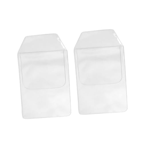 FUNNETOYU 8 Stück Transparente PVC Stiftprotektor wasserdichte Praktische Stift Tasche Einfügen Lecksichere Büro Taschen für Stifte und Schreibwaren von FUNNETOYU