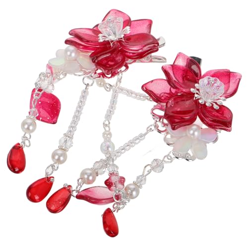 FUNNETOYU Blumen Haarspangen für Kinder Vintage Haarnadeln Hanfu Haarschmuck Leicht Kompakt Geschenkideen für Mädchen von FUNNETOYU