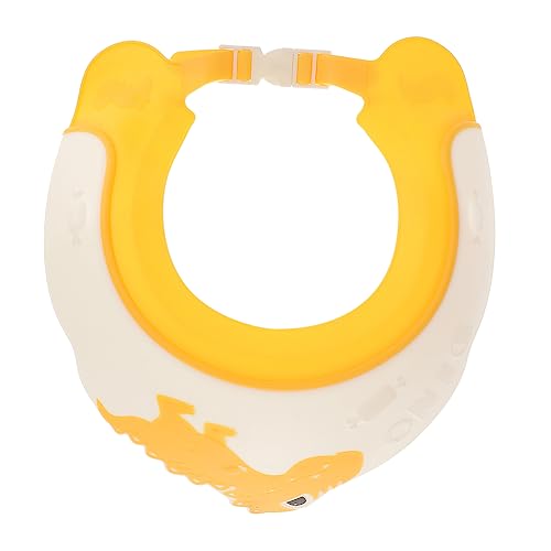 FUNNETOYU Duschhaube Dinosaurierform Wasserdichter Schutzhut für Augen und Ohren Verstellbarer Junge Mädchen Badekopfschutz Leicht Trocknend für Haarwäsche und Duscherlebnis von FUNNETOYU