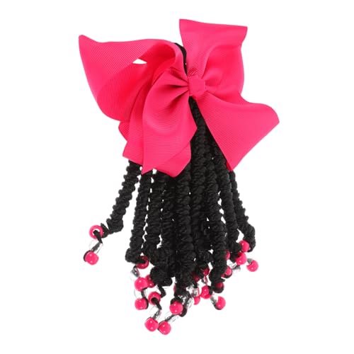FUNNETOYU Haarschmuck Ponytail Erweiterung mit Schleife und Perlen Wiederverwendbares Haaraccessoire für Mädchen Charmante und Frisurdekoration für Besondere Anlässe von FUNNETOYU