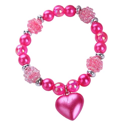 FUNNETOYU Herzarmband für Mädchen Elastisches Perlenarmband mit als für Geburtstage Hochzeiten und Besondere Anlässe Leicht und Langlebig Leuchtendem von FUNNETOYU